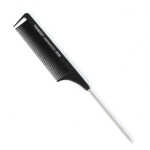 MANNYA Professional Fine-tooth Metal Pin Hairdressing Portable Hair Styling Rat Tail Comb