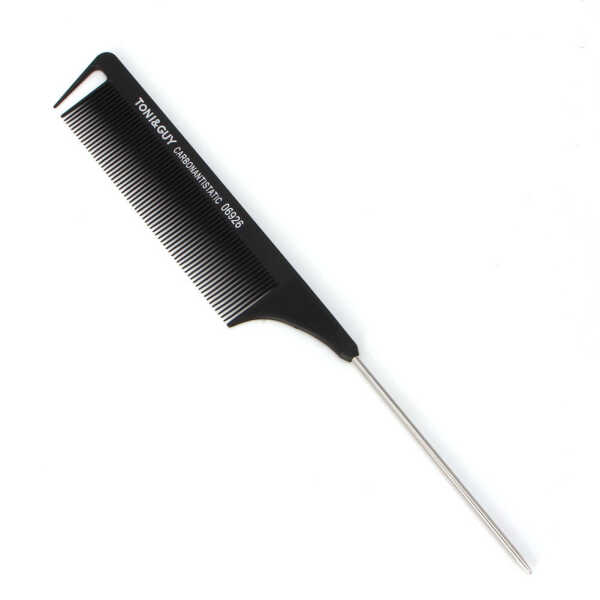 MANNYA Professional Fine-tooth Metal Pin Hairdressing Portable Hair Styling Rat Tail Comb