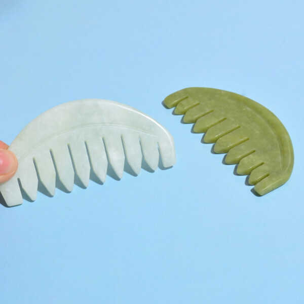 Massage Comb Crimper Hair Tool Body Scraping Jade Hairbrush Scraper Head Board Scalp Combs Man