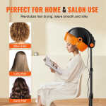 KFFKFF Ionic Hair Dryer with Hood, 1875W Professional Bonnet Hair Dryer, Timer Function, 3 Heat Settings & Speed Control,