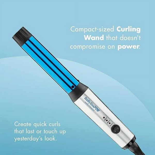 BaBylissPRO Nano Titanium 1" Compact Curling Wand