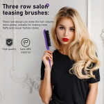 12pcs/Set Hair Styling Comb Set, Detangling Hair Brush For All Hair Types, Detangler Brush Teasing Hair Brush Rat Tail Comb Edge