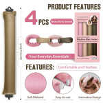 Tivlon Heatless Hair Curls, Heatless Curling Rods, No Heat - No Perm - No Damage to Hair - Overnight Curls Blowout, Heat Free
