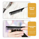 6 Pcs Pointed Tail Comb Parting Rat Teasing Combs Anti-static Hair Plastic Brush