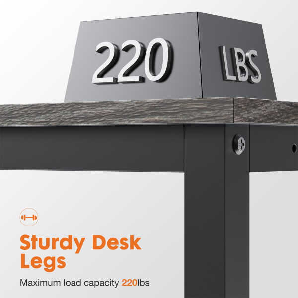 CONCETTA 49 Inch Modern L Shaped Computer Desk with Lower Storage Shelf & Side Bag, Two-Way Convertible Corner Gaming Table for