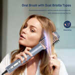 RACCOMB 5-in-1 Hair Styler, Air Styling & Drying System, Powerful Hair Dryer Brush & Multi-Styler with Auto-Wrap Curlers, Oval
