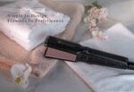Kim Kimble Vibrating Professional 1.5" Ceramic Tourmaline Flat Iron Hair Straightener, Black