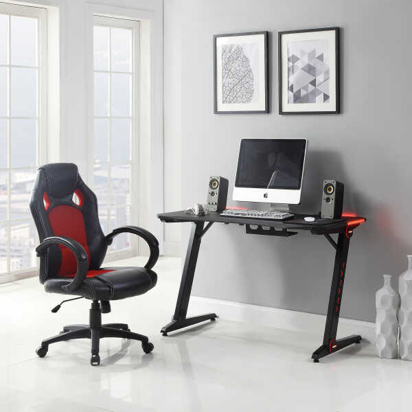 Lorell Standard Ergonomic Gaming Desk
