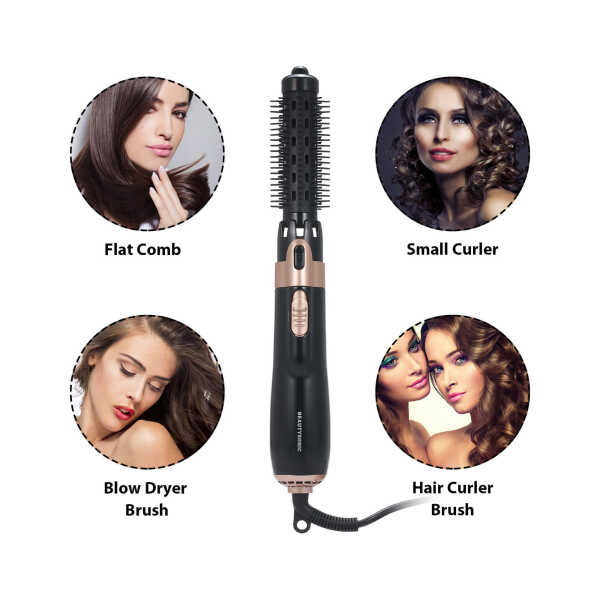 Hair Dryer Brush,BEYCED 4 in 1 Hot Air Brush for Straightening/Curling/Drying,for Women Hair Dryer Styler and Volumizer Hair