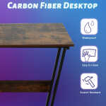 YRLLENSDAN L Shaped Computer Desk, Corner Desk Gaming Table Computer Desk L Shaped Desks Gaming Desks with Large Desktop for