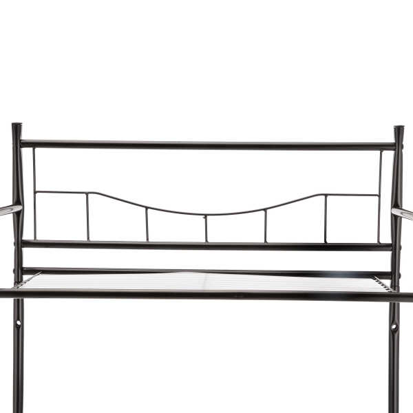 Mainstays 3-Shelf Over the Toilet Steel Freestanding Storage Shelf Unit, Silver, Holds up to 30 lb Capacity