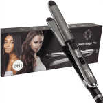 Liselle Beauty Products Salon Magic Pro Flat Iron - Titanium Plates, LCD Display, Adjustable Heat 450&degF