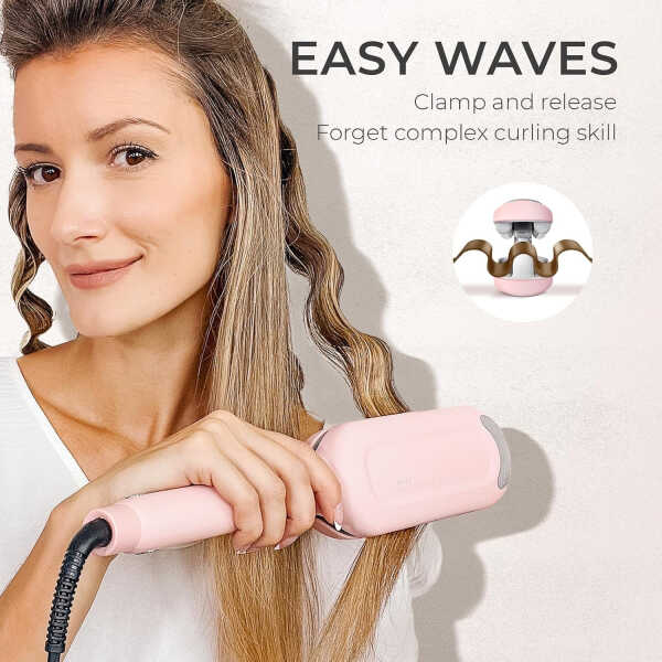TYMO ROVY Curling Iron & Hair Crimper with 3 Barrels, Ionic Deep Waver Hair Styling Tool, Dual Voltage, Easy to Use,1.25 Inch,