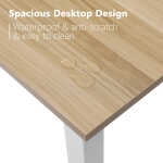Hoffree 43 inch Computer Desk Home Writing Desk Office Furniture Computer Table Study Writing Table Workstation Modern Simple PC