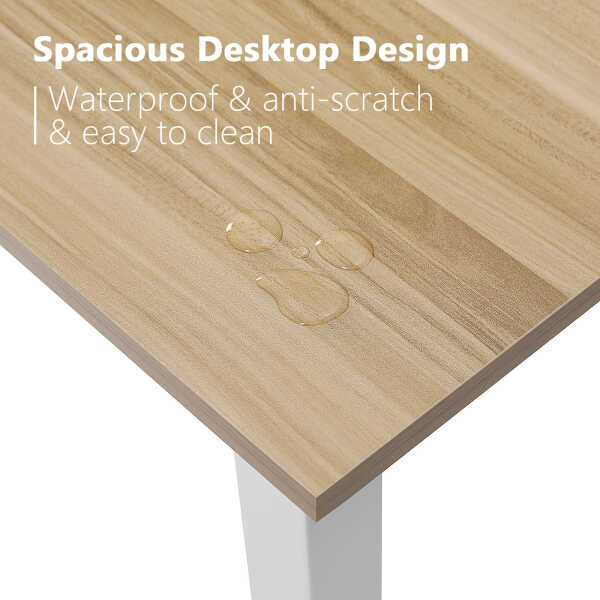 Hoffree 43 inch Computer Desk Home Writing Desk Office Furniture Computer Table Study Writing Table Workstation Modern Simple PC