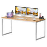 ZenSports 55 inch Large Computer Desk Home Office MDF Writing Desk Adult Workstation Black