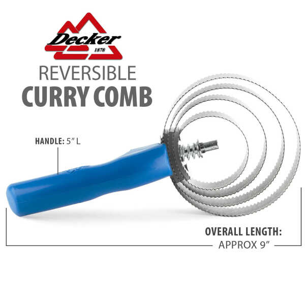 Decker Metal Round Curry Comb