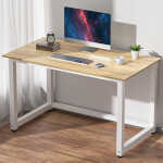 Hoffree 43 inch Computer Desk Home Writing Desk Office Furniture Computer Table Study Writing Table Workstation Modern Simple PC