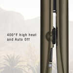 Conair Wild Primrose Professional 1" Ceramic Flat Iron Hair Straightener, Brown, Model CS650