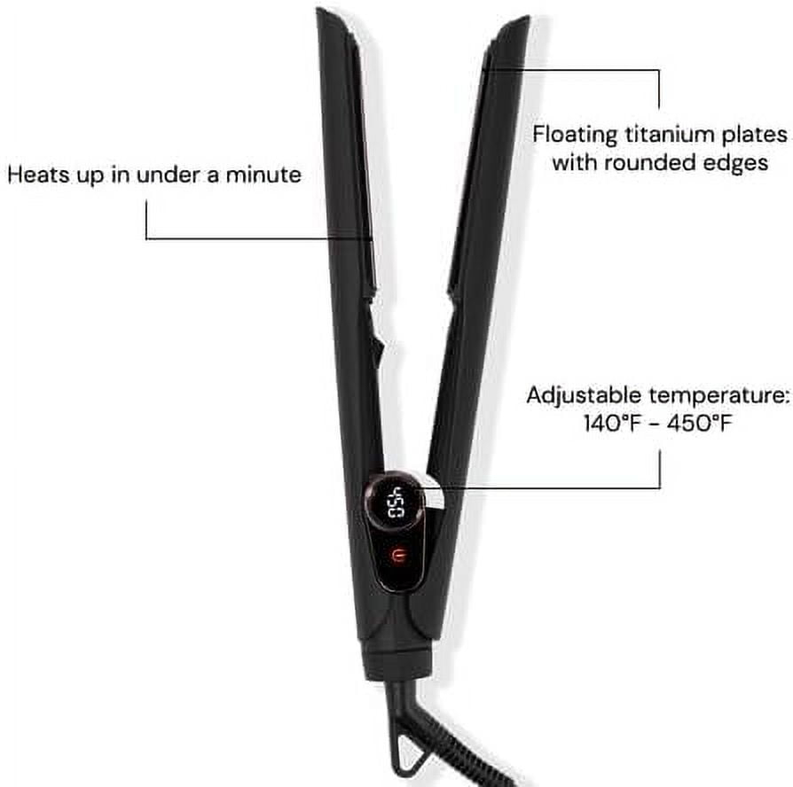 L'ange Hair Le Titane 2-in-1 Titanium Flat Iron Hair Straightener and Curler