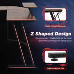 PayLessHere L Shaped Desk Corner Gaming Desk Computer Desk for Adults,Black,29"H