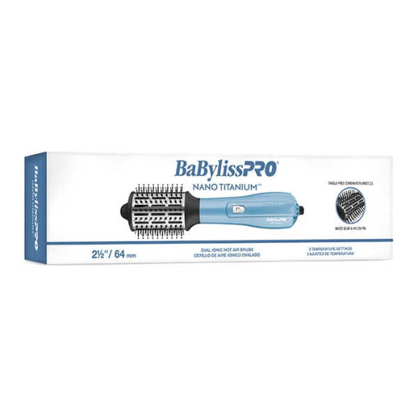 BaBylissPRO Nano Titanium 2.5" Oval Ionic Hot Air Brush