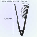Unique Bargains Hair Straightening Comb Heat Resistance Home Straightener Styling Comb