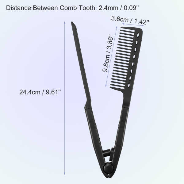 Unique Bargains Hair Straightening Comb Heat Resistance Home Straightener Styling Comb