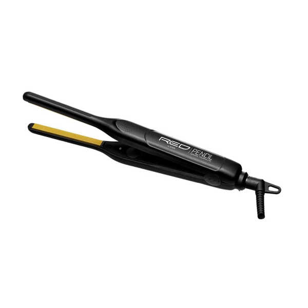 RED By KISS 0.3 Inch Pencil Flat Iron with Ceramic Tourmaline, Hair Straightener for Thin and Short Hair Edge Styling, Even Heat
