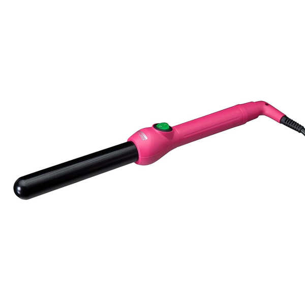Jose Eber: Clipless Curling Iron 1" (25mm) - Pink - Professional Tourmaline Ceramic Barrel, Wand Styling Tool, Ion Technology,