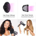 Hairspower Ionic Hair Dryer - Powerful 1800W, Frizz-Free Technology, Travel-Friendly Design
