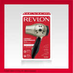 Revlon 1875W Folding Handle Ionic Travel Hair Dryer, Black and Gold