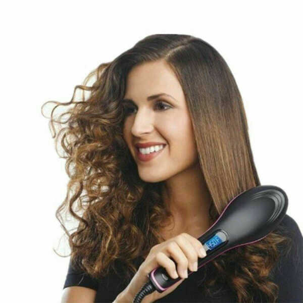 Simply Straight Ceramic Hair Straightening Electric Brush Hair Comb Straightener Magic As Seen on TV