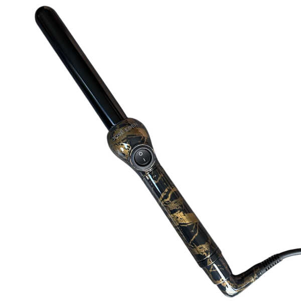 Jose Eber: Clipless Curling Iron 1" (25mm) - Black Marble - Professional Tourmaline Ceramic Barrel, Wand Styling Tool, Ion
