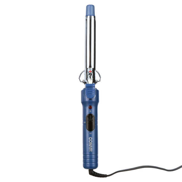 Conair Curly Curls Professional 0.75" Titanium Spring Hair Curling Iron, Blue, CD35N