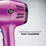 Conair 1875 Watt Cord-Keeper Hair Dryer with Ionic Conditioning, Pink