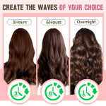 Tivlon Heatless Hair Curls, Heatless Curling Rods, No Heat - No Perm - No Damage to Hair - Overnight Curls Blowout, Heat Free
