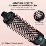 Terviiix 1.5" Thermal Brush, Ceramic Tourmaline Ionic Hair Curling Wand