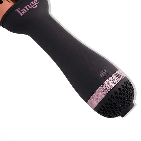 L'ange Hair Le Volume 2-in-1 Titanium Blow Dryer Brush Blush Hot Air Brush with Oval Barrel