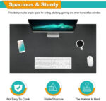NiamVelo Computer Desk 40 inches Home Office Desk Modern Simple Style PC Desk with Sturdy Metal Frame for Adults & Kids, Vintage