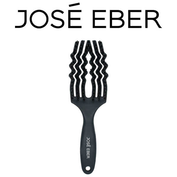 Jose Eber: Professional Series - Detangler Brush - 100% Natural Boar Hair With Nylon Bristle, Reduces Breakage, For All