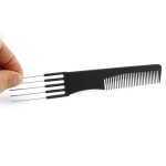 MANNYA Professional Fine-tooth Metal Pin Hairdressing Portable Hair Styling Rat Tail Comb