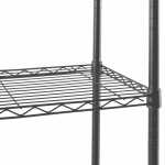 Hyper Tough 5-Tier Wire Storage Shelves, 36" W x 16" D x 72" H, 1750 lb Load Capacity, Black