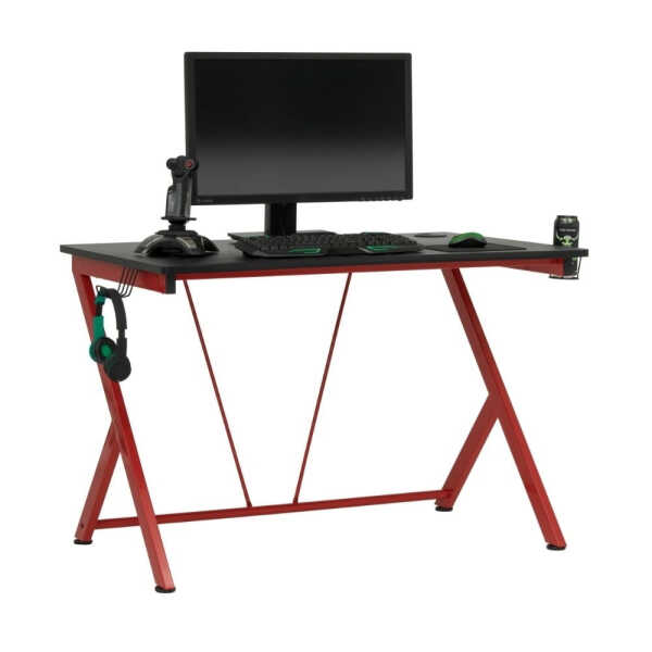 Quest for PC Gaming, Computer Desk With Charging Station, Cup And Headphone Holder