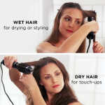 Conair 2-in-1 Hot Air Curling Combo, Includes 1.5-inch Curl Brush and 1.0-inch Aluminum Bristle Brush CD160NN