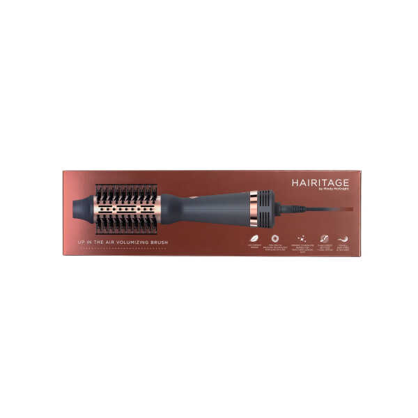 Hairitage Ceramic Volumizing Blow Dryer Brush for Curling and Straightening