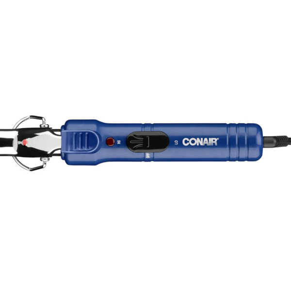 Conair Curly Curls Professional 0.75" Titanium Spring Hair Curling Iron, Blue, CD35N