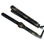Jose Eber: Clipless Curling Iron 1" (25mm) - Black Marble - Professional Tourmaline Ceramic Barrel, Wand Styling Tool, Ion