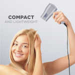Conair 1875W Compact Folding Handle Hair Dryer, Travel Hair Dryer, Dual Voltage