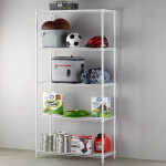 Hyper Tough 5-Tier Wire Storage Shelves, 36" W x 16" D x 72" H, 1750 lb Load Capacity, Black